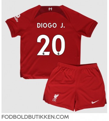 Liverpool Diogo Jota #20 Hjemmebanetrøje Børn 2022-23 Kortærmet (+ Korte bukser)
